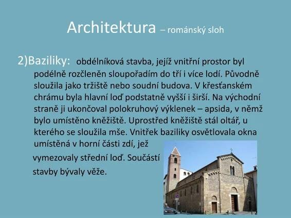 PPT - Románský sloh PowerPoint Presentation, free download - ID:5314019