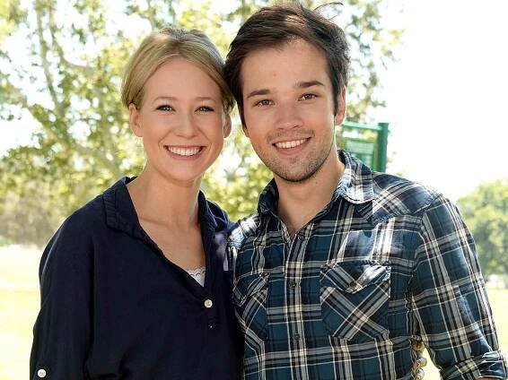 Nathan Kress and London Elise Moore attend the Los Angeles Police Memorial Foundation Celebrity Golf Tournament on June 20, 2015 in Pasadena, California.