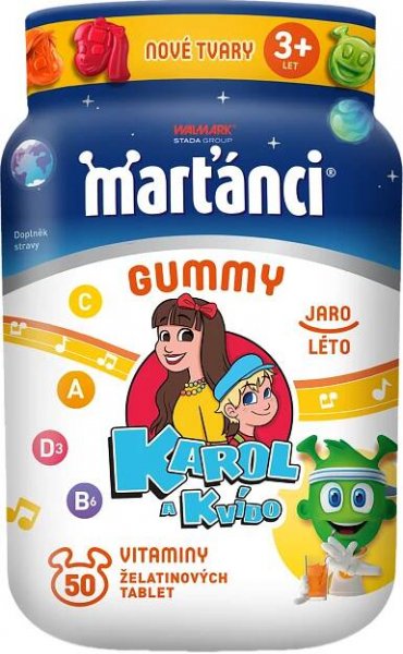 Marťánci Walmark Gummy Karol&Kvído jaro-léto 50 tablet