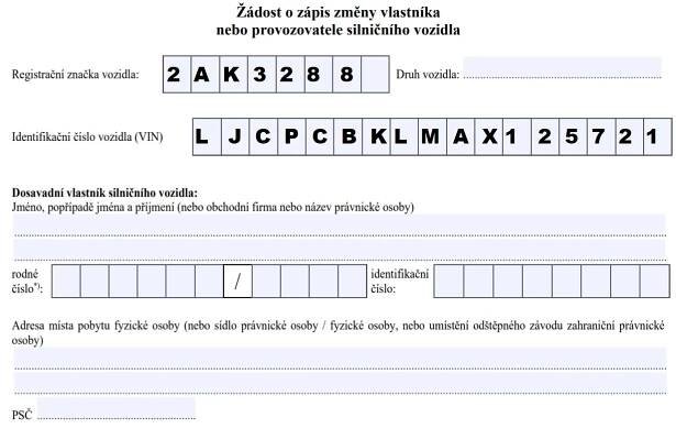 ▷ Žádost o zápis změny vlastníka: VZOR (2025) Jak vyplnit?