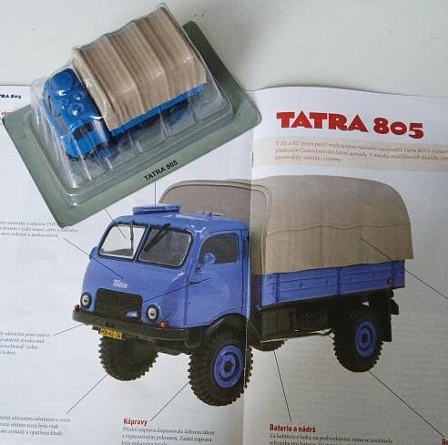 Tatra 805, DeA kultovní náklaďáky, 1:43 De Agostini - Modely automobilů