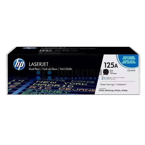 Originální toner HP CB540AD (125A), černý, 2 × 2200 stran, 2-pack | OriginálníTonery.cz