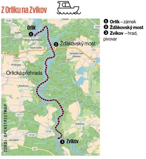 Výlet pro celou rodinu z Orlíku lodí na Zvíkov a zpět | Ekonom.cz: Web týdeníku EKONOM