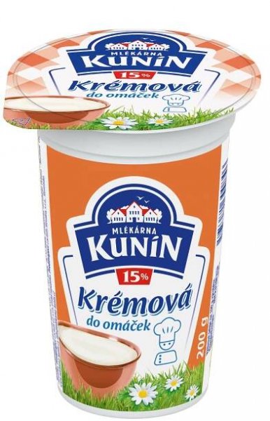 Kunín Krémová do omáček 15% 200g