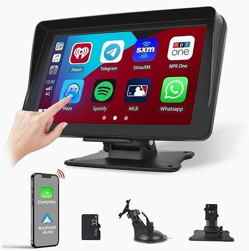 Upgrade your drive with this Apple CarPlay and Android Auto-compatible display