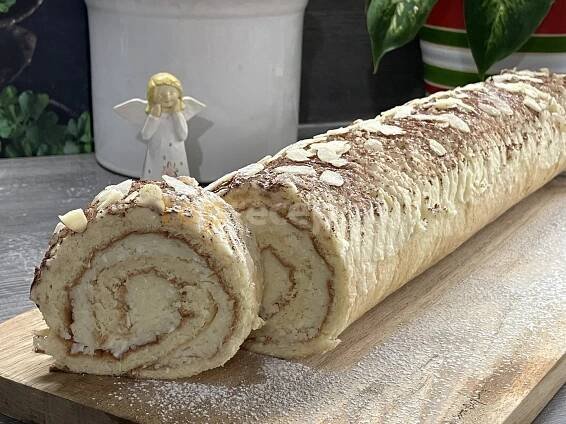 Kokosová roláda s mascarpone - fotografie receptu - TopRecepty.cz