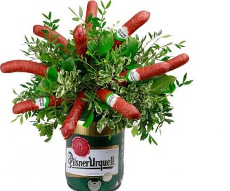 Sud piva a klobásy 92 Květiny online - květinářství Praha Pankrác - netradiční kytice, dárky pro muže, dárkové koše, ovocné