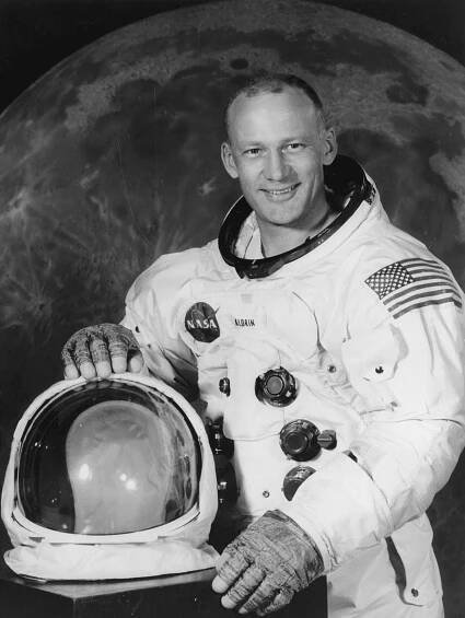 Buzz Aldrin for the Apollo-11-Mission in 1969