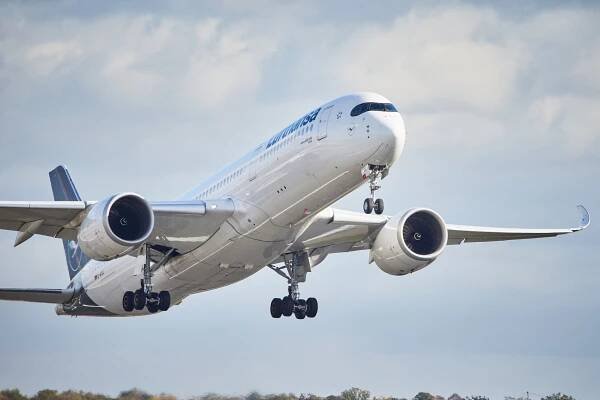 Airbus A350 společnosti Lufthansa. Foto: Lufthansa / Oliver Roesler oro-photography.com