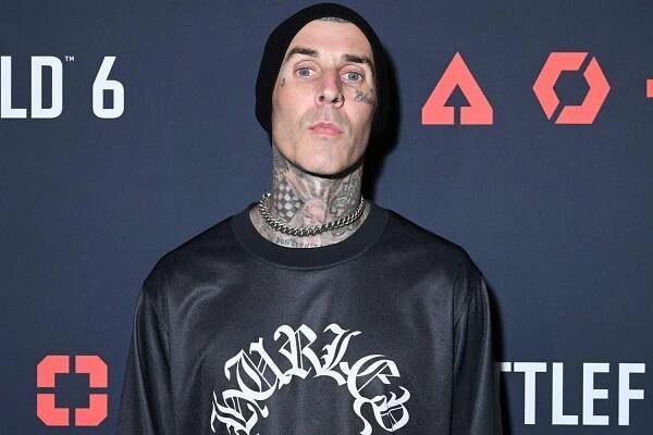 Travis Barker at EA's 