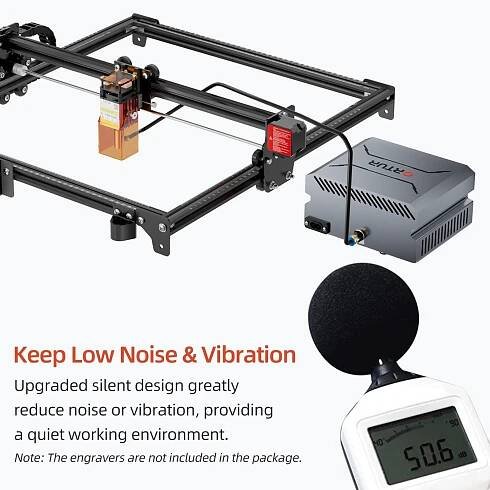 Ortur Laser Master 3 10W Laser Engraver + 448x400mm Laser Cutting Aluminum Working Table + OAP1.0 Laser Air Assist Pump