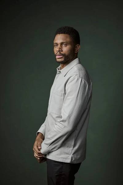 Nnamdi Asomugha at an event for Dobrá sestra (2022)