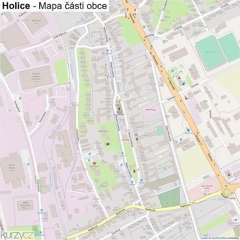 Holice - mapy | Kurzy.cz