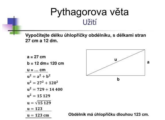 PPT - Pythagorova věta PowerPoint Presentation, free download - ID:3241533