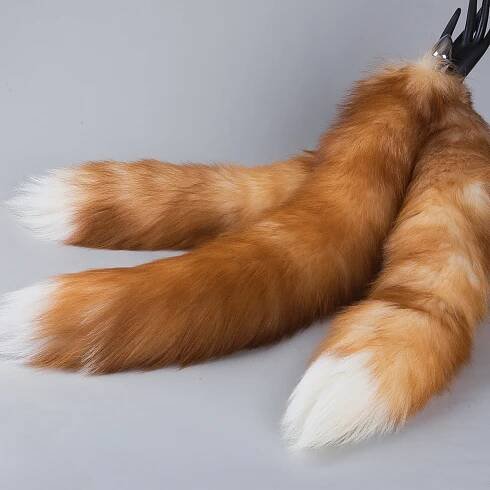 Customized Handmade Fox Tail Butt Plugs and Ears by Aliriga 