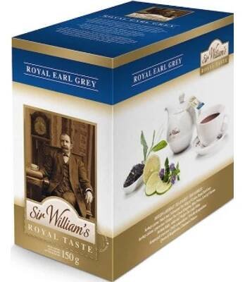 Sir Williams Tea Royal Taste Royal Earl Grey Černý čaj 50 x 3 g