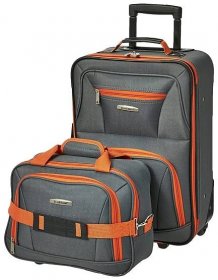 October Amazon Prime Day Rockland Fashion Expandable Softside Upright Luggage Set