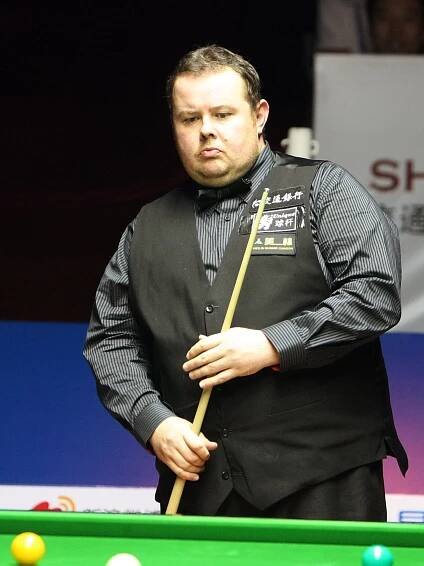 Stephen Lee of England during a snooker match.
