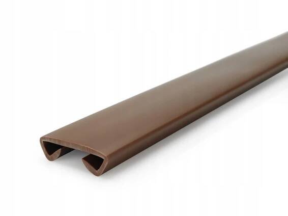 PVC zábradlí STANDARD 40x8 mm bronz 1 m