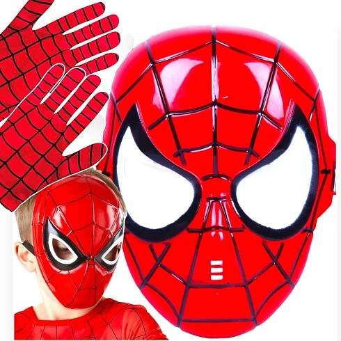 Spiderman MEGA SADA 2v1 RUKAVICE SPIDERMANA + MASKA NA OBLIČEJ PŘEVLEK