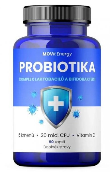 MOVit Probiotika, komplex laktobacilů a bifidobakterií 90 kapslí
