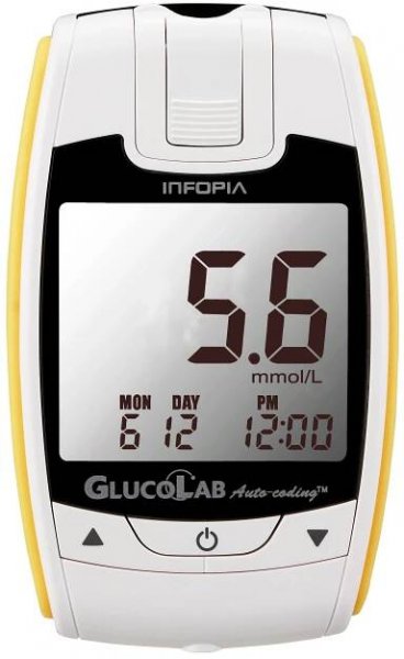 Infopia GlucoLab s 25 ks testovacích proužků + 25 lancet