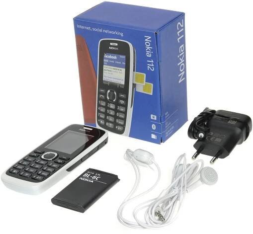 Nokia 112 (Dual SIM) bílá