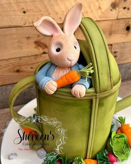 Adorable Peter Rabbit Birthday Cake