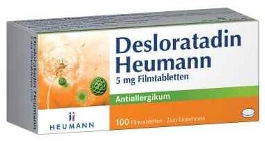 Desloratadin Heumann 5mg 100 stk von HEUMANN PHARMA GmbH & Co. Generica KG PZN 16938180