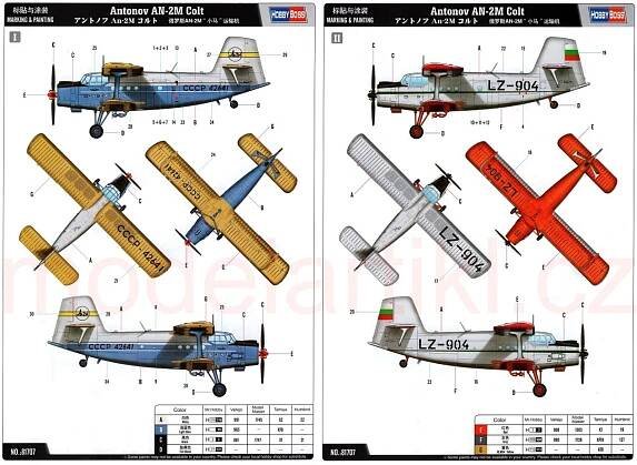 Antonov AN-2M Colt, 1:48, 008/81707 - Plastikové modely a modelářské potřeby - MODELARTIKL.CZ