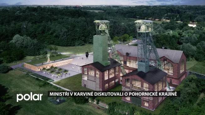 Ministři Baxa a Stanjura jednali v Karviné o budoucnosti pohornické krajiny