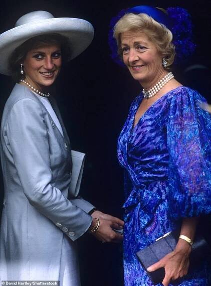 Princess Diana and Frances Shand Kydd, pictured in 1989, had a complicated relationship