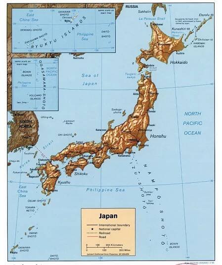 Maps of Japan | Collection of maps of Japan | Asia | Mapsland | Maps of the World