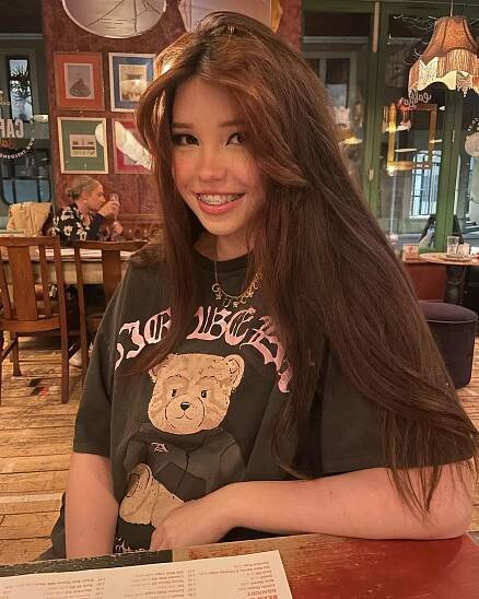 Belle in black dress