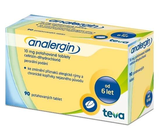 ANALERGIN 10 mg 90 potahovaných tablet
