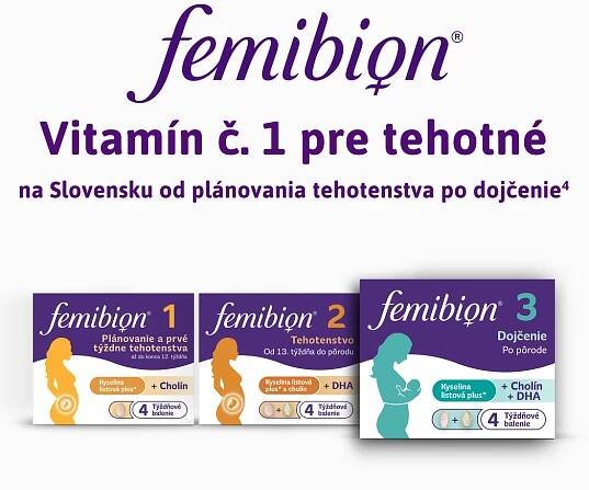 Femibion 3 Dojčenie, 28 tabliet a 28 kapsúl