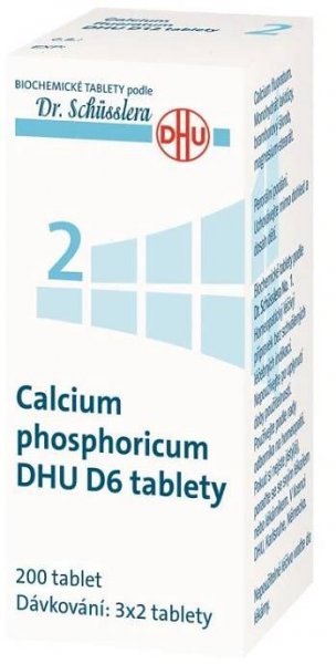 Schüsslerovy soli Calcium phosphoricum DHU D6 200 tablet