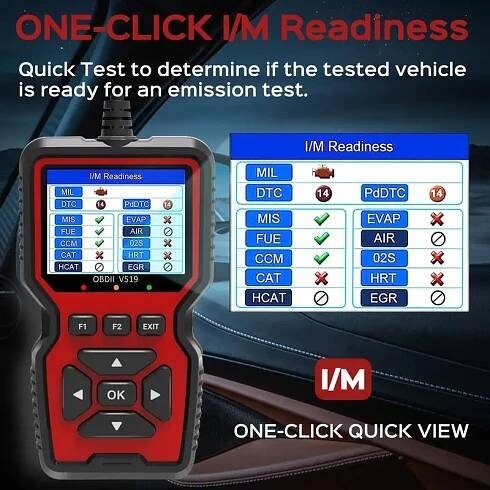   scanner diagnostic tool check engine code reader   scanner with reset mode 6 mode 8 i m readiness     engine light car diagnostic scan tool for all obdii car   engine diagnostics vehicle maintenance compact scanner handheld device durable construction   scanner automotive diagnostic tool auto enthusiasts  al technicians Product details 5