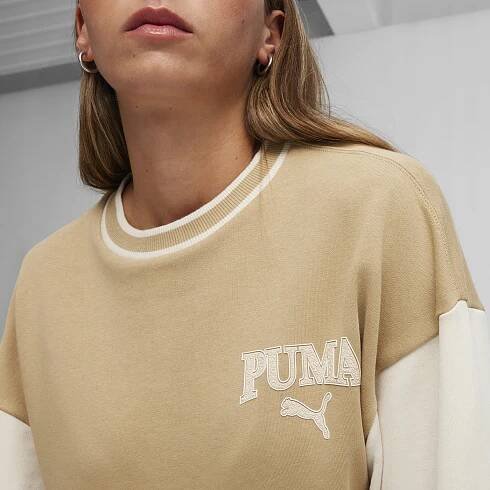 Dámská Mikina PUMA SQUAD CREW TR M Barva béžová