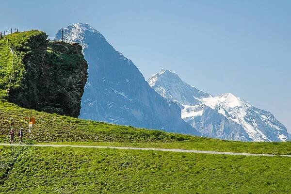 The Eiger North Face and the Jungfrau from Grosse Scheidegg.