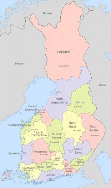 Provincie ve Finsku