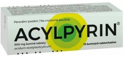 Acylpyrin 500mg 15 šumivých tablet