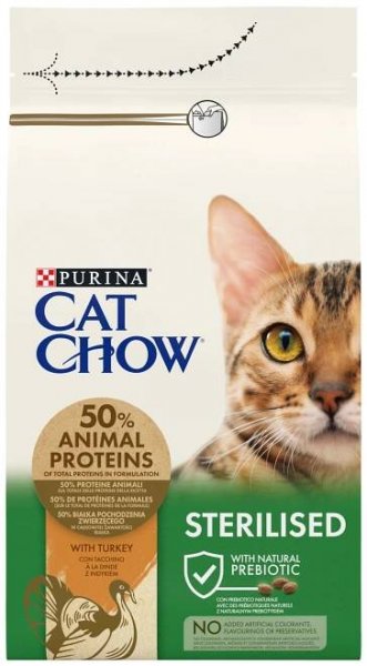 PURINA CAT CHOW 1,5kg STERILIZOVANÁ KRŮTA