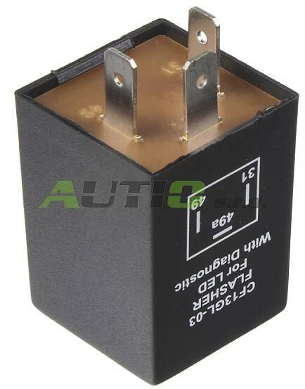 Přerušovač blinkrů LED, 12V, 1-10A pro evropské vozy | AUTIO