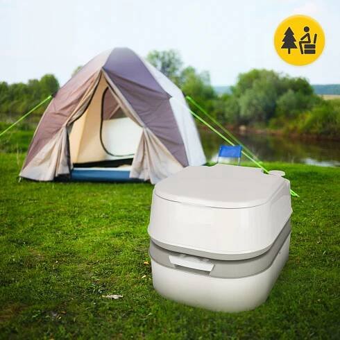 TURISTICKÁ TOALETA PŘENOSNÁ KEMPINGOVÁ MOBILNÍ WC NA POZEMEK POD STAN EAN (GTIN) 5905973400572