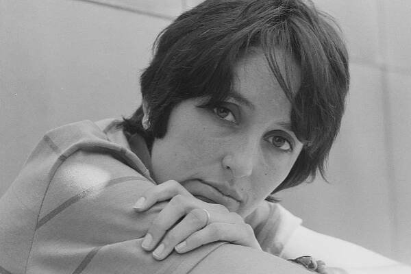 American folk music singer and songwriter Joan Baez in a promotional photo for her appearance on the CBS comedy variety program 'The Smothers Brothers Comedy Hour,' Los Angeles, California, March 2, 1969. (CBS Photo Archive/Getty Images)