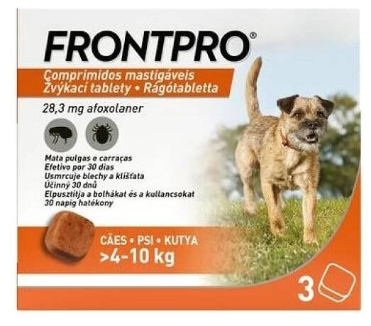 Žvýkací tablety pro psy proti klíšťatům a blechám Frontpro levně | Kupi.cz