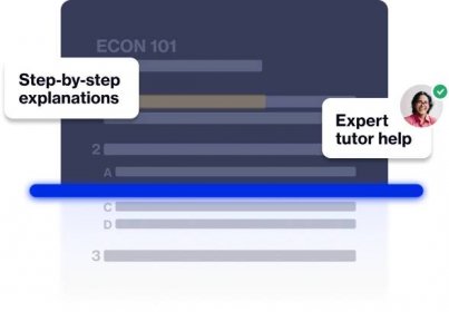 Step-by-step explaintaions and Expert tutor help