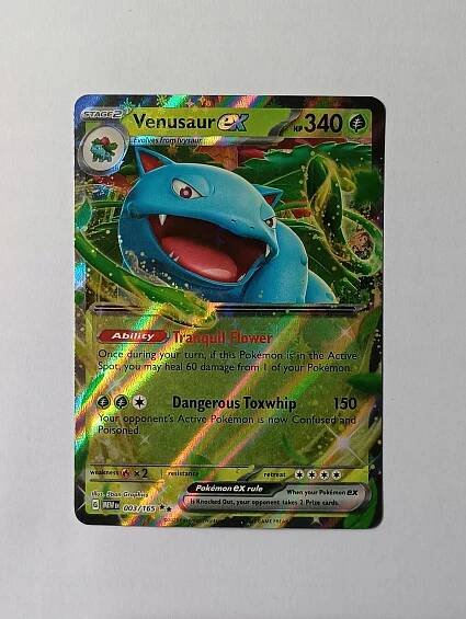 Venusaur ex (MEW 003) - 3/165 - Dvojitě vzácný - Pokemon 151