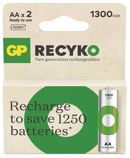 Nabíjecí baterie GP ReCyko 2600 AA (HR6) - 2ks